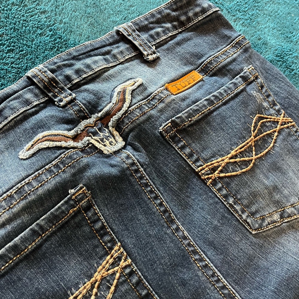 Longhorn Cowgirl Tuff Denim Bootcut Jeans